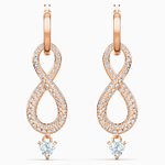 Swarovski Infinity függő rozé fülbevaló swarovski kristállyal 5512625
