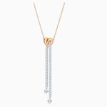Swarovski Bicolor Y nyaklánc szívvel kristályokkal 5517952
