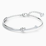 Swarovski Ezüst színű karperec szívvel kristályokkal 5517944