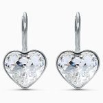 Swarovski Bella szív ezüst színű fülbevaló 5515191