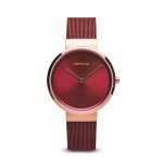 Bering Classic bordó rozé női óra 14531-363