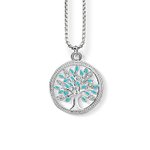Thomas Sabo Családfa ezüst nyaklánc kék tűzzománccal SCKE150223