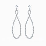 Swarovski Infinity függő ezüst színű fülbevaló kristállyal 5518878