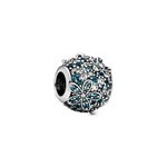 Pandora ékszer Zöld pávé százszorszép ezüst charm 798797C01