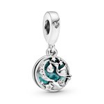 Pandora ékszer Gólya és csillagok függő ezüst charm 798895C01
