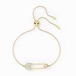 Swarovski Arany színű karkötő biztostűvel 5512739