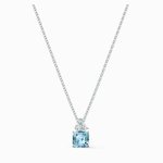 Swarovski Vízszínű csillogó medál ezüst színű láncon 5516483