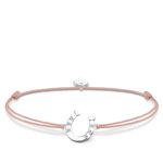 Thomas Sabo Drapp textil karkötő ezüst patkóval LS124-173-19-L20