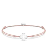Thomas Sabo Drapp textil karkötő ezüst lóherével LS120-173-19-L20