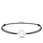 Thomas Sabo Szürke textil karkötő ezüst tappanccsal LS123-173-5-L20