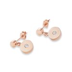 Coeur de Lion Rozé kör fülbevaló kristállyal 4990/21-1400