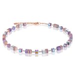 Coeur de Lion GeoCUBE rozé rózsakvarc nyaklánc 4017/10-0829