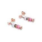 Coeur de Lion Füstkvarc swarovski akril fülbevaló 4995/21-1900