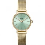 Cluse Boho chic petite zöld arany női óra CW0101211002