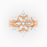 Swarovski Magic rozé gyűrűszett 