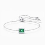 Swarovski Angelic ezüst zöld sliding karkötő 5559836