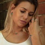 Swarovski Angelic ezüst zöld szett SZSZETT001