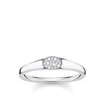 Thomas Sabo Ezüst gyűrű ovális foglatatban cirkóniával 