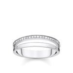 Thomas Sabo Dupla ezüst gyűrű cirkóniával 