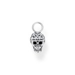 Thomas Sabo Fél pár ezüst koponya fülbevaló dísz cirkónával EP012-643-14