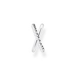 Thomas Sabo Fél pár átlós bogyós ezüst fülgyűrű EC0023-001-21