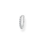 Thomas Sabo Fél pár mini ezüst karika fülbevaló cirkóniával CR658-051-14