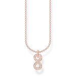 Thomas Sabo Rozé nyaklánc köves végtelen medállal KE2067-416-14-L45v