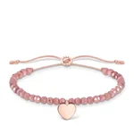 Thomas Sabo Jáspis állítható karkötő rozé szívvel A1985-893-9-L20v