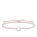 Thomas Sabo Állítható textil karkötő lóherével A1995-173-19-L20