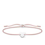 Thomas Sabo Állítható textil karkötő ezüst szívvel A1996-173-19-L20