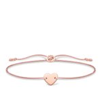 Thomas Sabo Állítható textil karkötő rozé szívvel A1996-597-19-L20