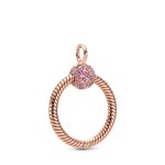 Pandora ékszer Moments O pávé kis rose medál 389097C01