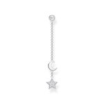 Thomas Sabo Fél pár függő hold és csillag ezüst fülbevaló H2151-051-14