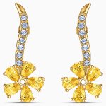 Swarovski Botanic arany színű fülbevaló kristályokkal 5535796