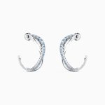 Swarovski Twist karika fülbevaló kék kristályokkal 5582807