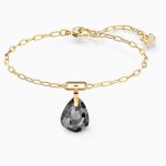 Swarovski T bar arany színű karkötő szürke kristállyal 5566149