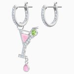 Swarovski Ezüst színű karika fülbevaló koktél medállal 5457661