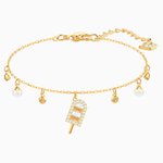 Swarovski Arany színű karkötő jégkrém medállal 5465411