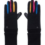 Desigual Fun fekete színes kesztyű 20WAAK03
