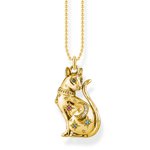 Thomas Sabo Aranyozott csillagképes cica medál láncon KE1971-471-7-L42v