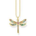 Thomas Sabo Aranyozott szitakötő nyaklánc KE1970-295-7-L42v