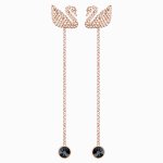 Swarovski Ikonikus hattyú rozé fülbevaló 5373164