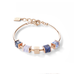 Coeur de Lion GeoCUBE rozé szodalit kalcedon karkötő 5052/30-0700