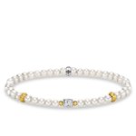 Thomas Sabo Gyöngy karkötő aranyozott ezüst díszekkel 