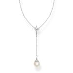 Thomas Sabo Ezüst nyaklánc csillaggal tenyésztett gyönggyel KE1986-167-14-L45v