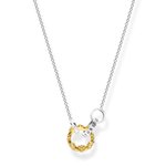 Thomas Sabo Aranyozott koronás ezüst nyaklánc KE1987-849-7-L45v