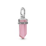 Pandora ékszer Rózsaszín kristály amulett 399185C02