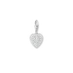 Thomas Sabo Ezüst szív charm pávé cirkónia kövekkel 1864-051-14