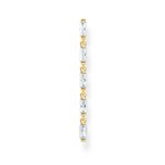 Thomas Sabo Fél pár aranyozott ezüst négyzetek függő fülbevaló H2184-414-14