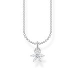 Thomas Sabo Ezüst nyaklánc cirkónia virág medállal KE2103-051-14-L45v